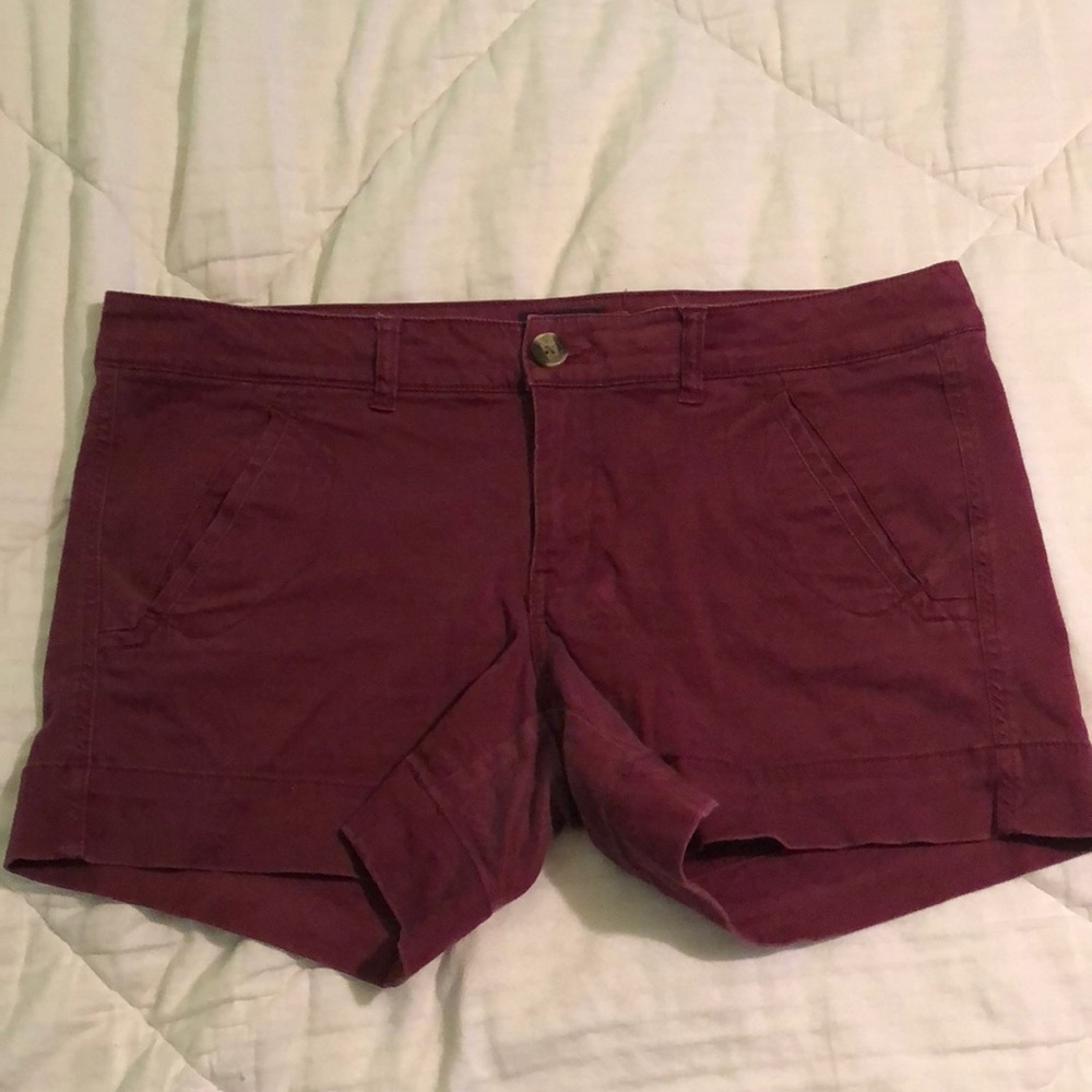 Maroon American Eagle Shorts